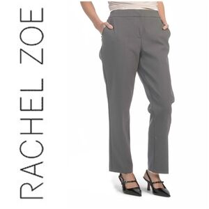 Stretch Straight Leg Ankle Pants